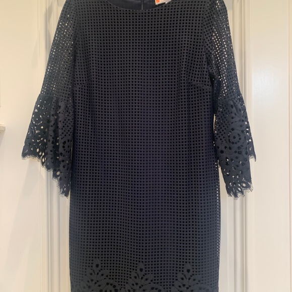 Rare Jude Connally Danielle Dress in Spring Lace Navy Sz S - Picture 4 of 8